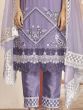 Stunning Lavender Sequined Georgette Festival Wear Salwar Kameez