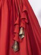   Pretty Red Silk Zari Weaving Onam Festival Traditional Wear Half Saree Lehenga