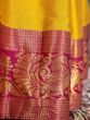   Adorable Yellow Silk Zari Weaving South Onam Festival Half Saree Lehenga
