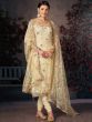 Lavish Lemon Yellow Thread Embroidery Festival Salwar Suit