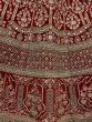 Beauteous Red Zari Embroidery Velvet Bridal Wear Lehenga Choli
