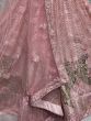 Dazzling Pink Sequined Embroidery Marriage Party Lehenga Choli 