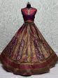 Beautiful Purple Weaving Banarasi Silk Wedding Lehenga Choli 