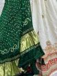Spectacular White Thread-Work Silk Wedding Lehenga Choli With Dupatta