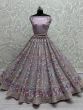 Marvelous Lavender Sequins Net Bridesmaid Lehenga Choli  With Dupatta