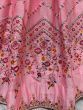Charming Pink Thread-Work Silk Wedding Lehenga Choli With Dupatta