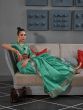Elegant Sea Green Zari Weaving Tussar Silk Engagement Wear Saree
