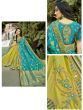 Blue And Green Embroidered Silk Wedding Half N Half Saree  