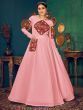 Pink Gamthi Work Georgette Festive Wear Gown