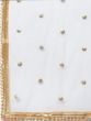 Grey & Golden Semi-Stitched Embellished Myntra Lehenga & Unstitched Blouse with Dupatta