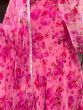 Charming Pink Floral Ready-to-wear Chiffon Kurti With Dupatta