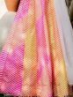 Pretty Multi-Color Leheriya Printed Art Silk  Sangeet Wear Lehenga Choli  
