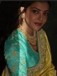 Exquisite Yellow Embroidery Silk Wedding Wear Saree