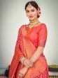 Pink Banarasi Silk Wedding Wear Saree