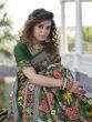 Lovable Green Weaving Patola Silk Wedding Wear Saree