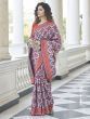 Glamorous Purple Patola Silk Weaving Wedding Wear Saree With Blouse 