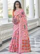 Alluring Pink Weaving Patola Silk Wedding Wear Saree