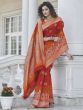 Extraordinary Red Zari Weaving Banarasi Silk Wedding Wear Saree
