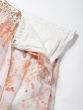 Off White & Peach-Coloured Embellished Sequinned Semi-Stitched Myntra Lehenga