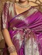 Wonderful Purple Zari Weaving Kanjivaram Silk Wedding Wear Saree
