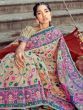 Charming Cream Pashmina Minakari Weaving Saree
