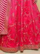 Captivating Pink Thread Embroidered Silk Bridesmaid Lehenga Choli 