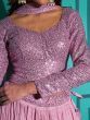 Sumptuous Pink Sequins georgette Wedding Wear Lehenga Choli