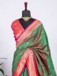 Memorable Green Banarasi Silk Zari Weaving Work Wedding Wear Saree 