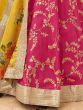 Fascinating Pink Sequins Work Art Silk Lehenga Choli With Dupatta