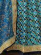 Spectacular Blue Sequins Work Art Silk Wedding Lehenga Choli
