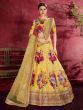 Yellow Banglori Silk Bridal Lehenga Choli With Dupatta (Default)