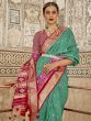 Wonderful Green & Pink Patola Silk Wedding Wear Saree