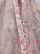 Invaluable Pink Sequins Embroidered Net Wedding Wear Lehenga Choli