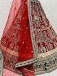 Superb Maroon & Green Dori Embroidered Silk Bridal Panetar Lehenga Choli