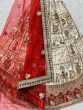 Superior Red & White Handwork Silk Bridal Panetar Lehenga Choli