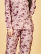 Astonishing Pink Floral Printed Satin Top Pant Co-Ord Set
