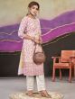 Tantalizing Off-White Floral Printed Cotton Festival Wear Kurti
