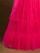 Sparkle Pink Sequins Work Soft Net Reception Wear Lehenga Choli