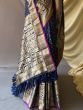 Charming Navy Blue Zari Woven Silk Event Wear Saree With Blouse