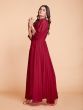 Ravishing Red Georgette Special Occasion Gown