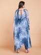 Stunning Blue Digital Print Georgette Occasion Wear Salwar Kameez