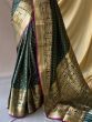 Attractive Green Zari Woven Silk Traditional Saree With Blouse