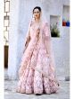 Pastel Pink Embroidered Satin Bridal Lehenga Choli (Default)