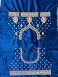 Bewitching Blue Multi-Thread Work Velvet Bridal Wear Lehenga Choli
