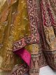 Lovely Maroon Embroidered Velvet Lehenga Choli With Double Dupatta