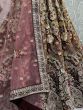 Pretty Maroon Thread Work Velvet Bridal Lehenga Choli With Dupatta