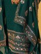 Rama Green Georgette Thread Embroidered Festive Palazzo Suit