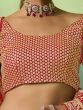 Beautiful Red Sequins Georgette Lehenga Choli With Net Dupatta