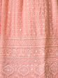 Stunning Peach Sequins Georgette Engagement Wear  Lehenga Choli 