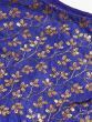 Blue & Golden Semi-Stitched Myntra Lehenga & Unstitched Blouse with Dupatta